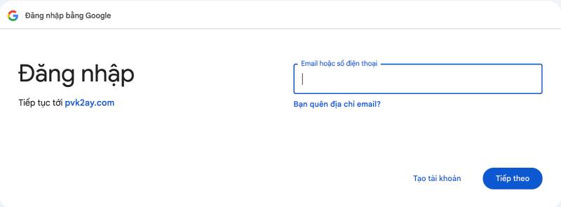 Đăng nhập bằng Google – Nhanh hơn, tiện lợi hơn