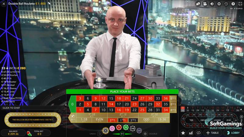 Luật chơi Double Ball Roulette