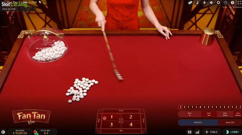 Luật chơi Fan Tan cơ bản