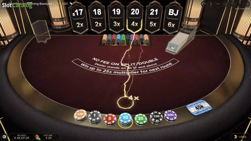 Tính năng đặc biệt của Lightning Blackjack