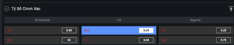 Ưu tiên các tỷ số phổ biến